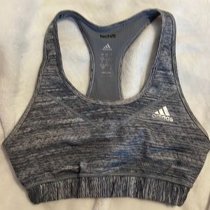 Adidas grey sport bra